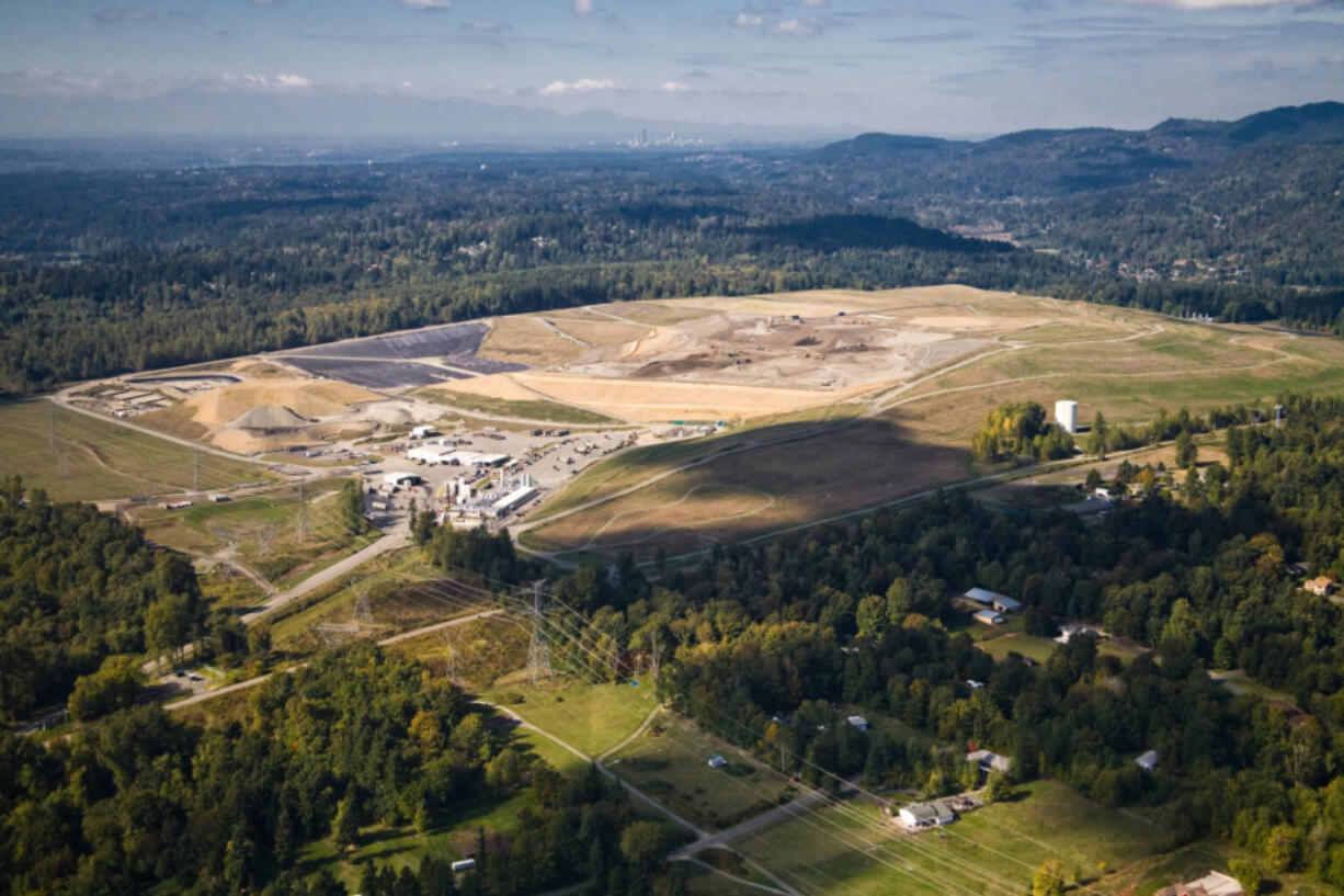 Cedar Hills Regional Landfill in King County, one of the largest municipal solid waste landfills in the Pacific Northwest.