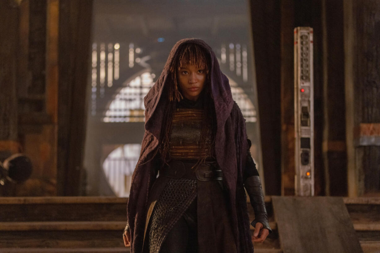 Amandla Stenberg as Mae in &Ccedil;&fnof;&uacute;Star Wars: The Acolyte.&Ccedil;&fnof;&ugrave; (Christian Black/Lucasfilm Ltd./TNS)