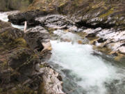 A roaring torrent gives Thunder Creek its name. The glacier-fed river that empties into Diablo Lake offers backpacking trips for everyone from families to long-distance hikers.