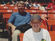 Frank (top left) and Wade King (bottom right) enjoyed a San Francisco Giants game around the time of their birthdays, June 4 and 5, 1999 &mdash; just days before the explosion of the Olympic Pipeline in Bellingham took Wade&rsquo;s life.