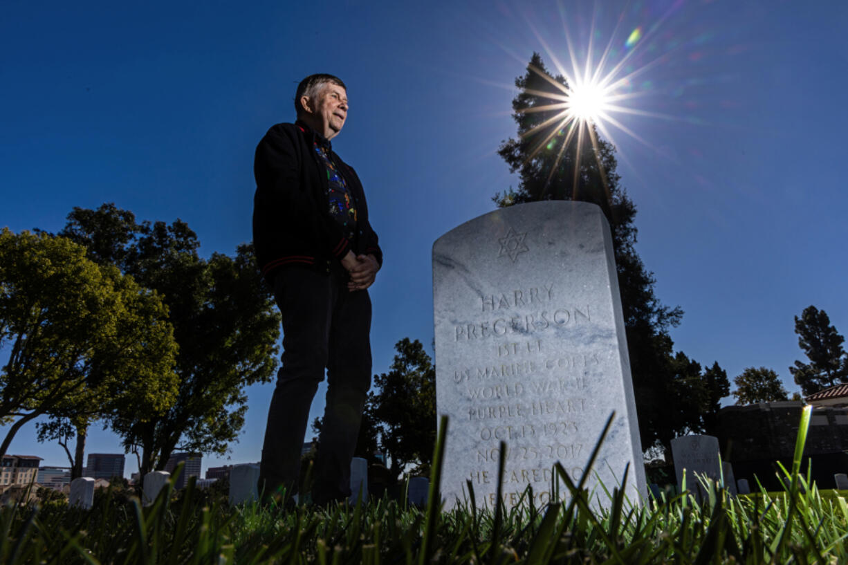 Zaugh, at Pregerson&Ccedil;&fnof;&Ugrave;s grave in November, began his ritual visits after the judge, by then a senior member of the U.S. 9th Circuit Court of Appeals, died in 2017.