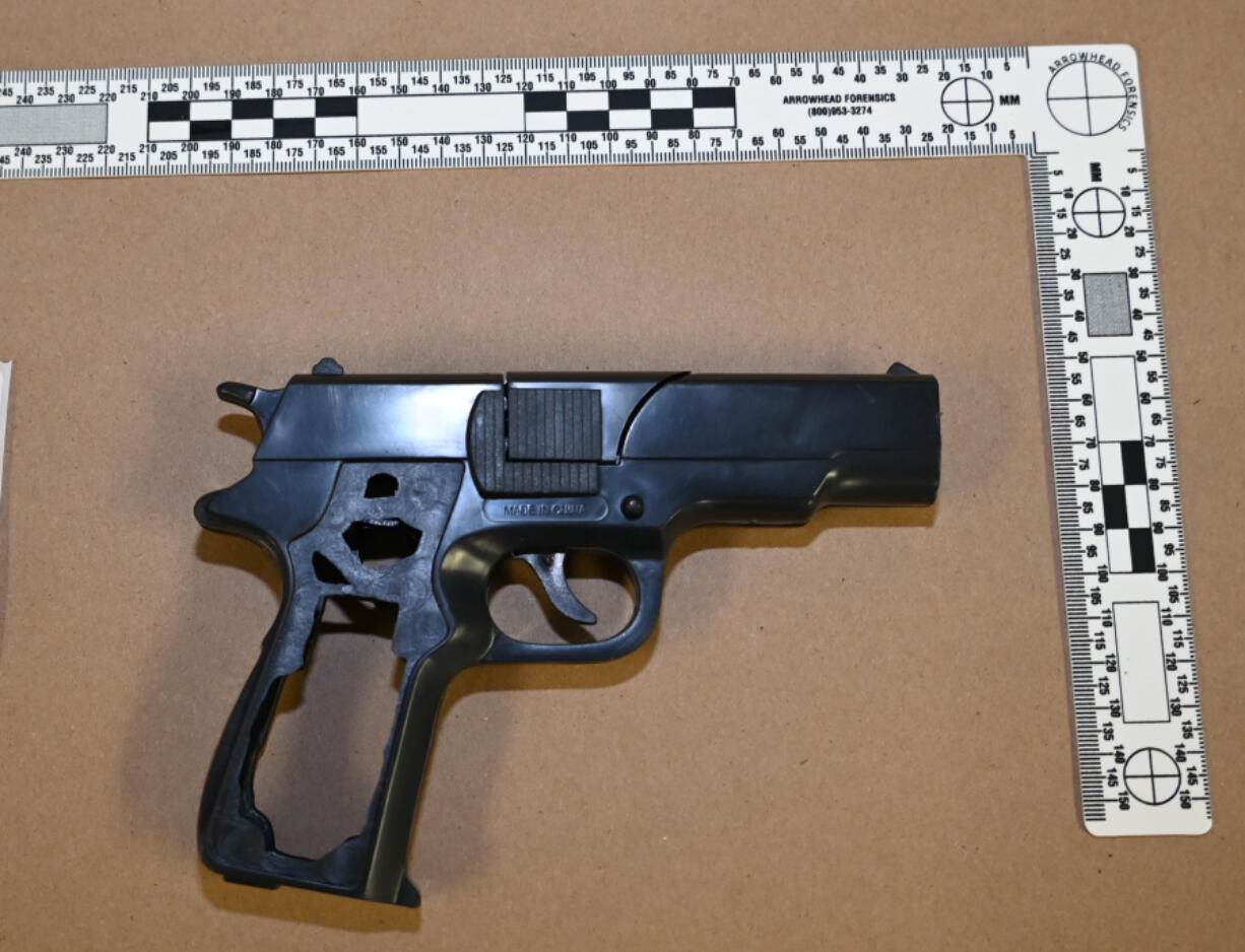 A close-up of the cap gun recovered at the scene of the June 8 fatal police shooting of Vadim Sashchenko near the Vancouver waterfront.