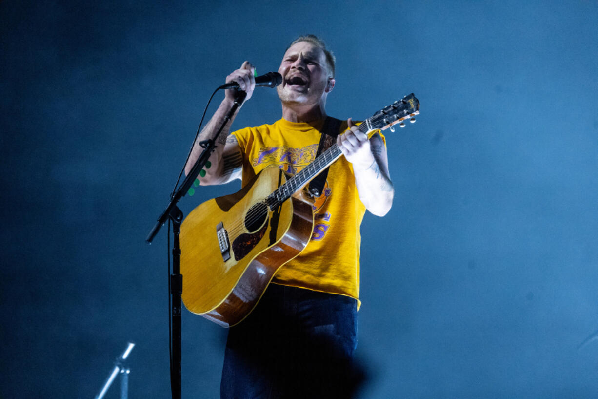 Zach Bryan performs June 3 at Crypto.com Arena in Los Angeles. (Photos by Allen J.