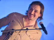 Morgan Wallen speaks March 1, 2023, during the 13th CMA Triple Play Awards at Saint Elle in Nashville, Tenn.