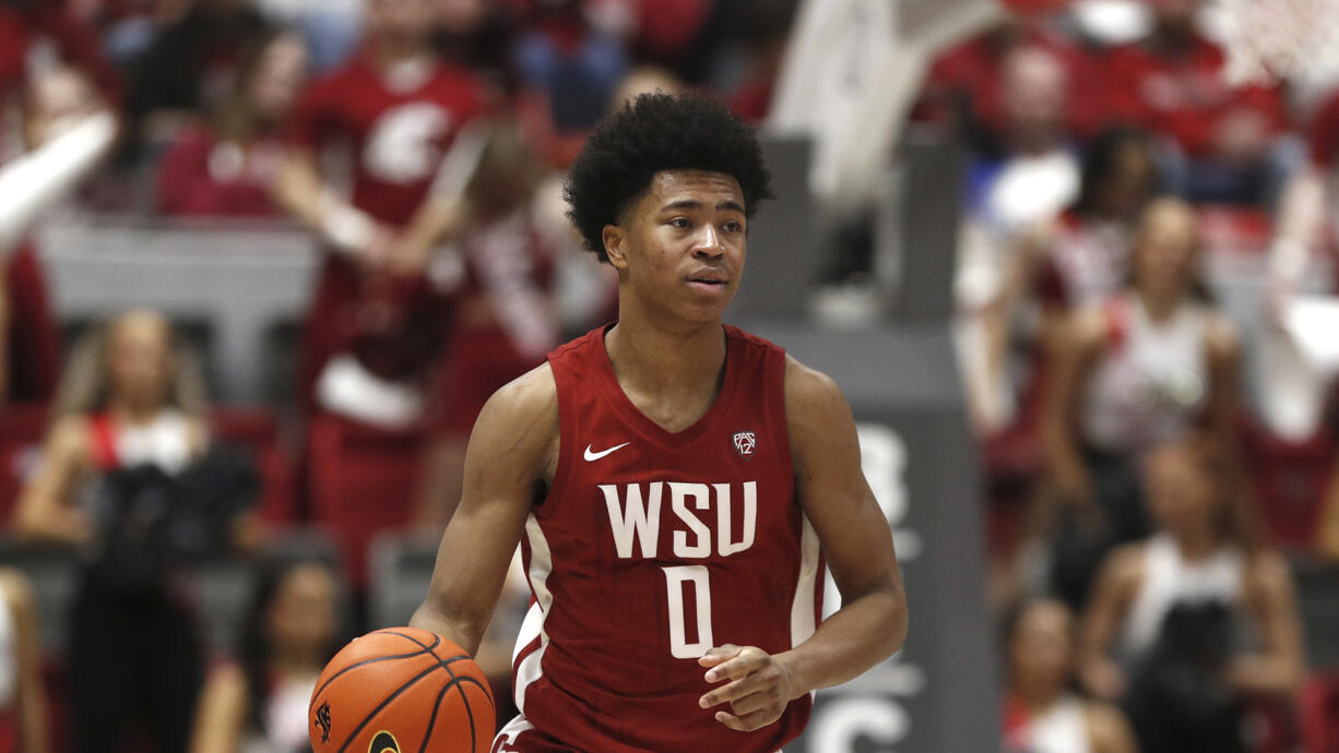 Washington State forward Jaylen Wells was one of the early selections in the new two-day NBA draft, taken with the No. 39 pick by the Memphis Grizzlies on Thursday, June 27, 2024.