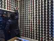 The wine room inside LPM at The Cosmopolitan in Las Vegas is extensive. (Photos by L.E.