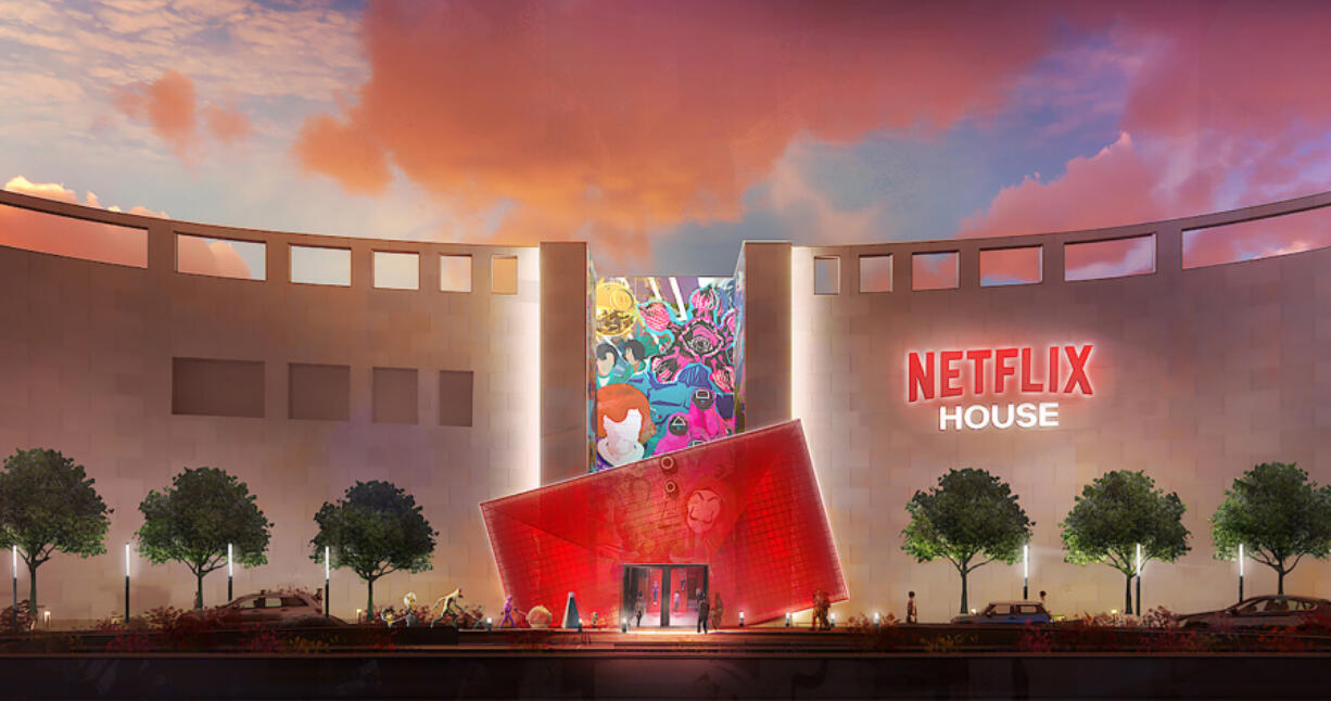 An artist&rsquo;s conception of a Netflix House location.