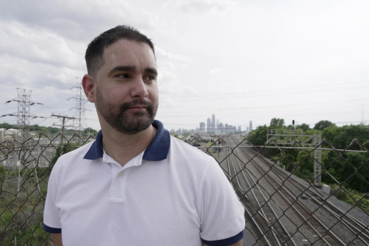 Fernando Hermida, who has moved several times to access HIV treatment, stands for a portrait in Charlotte, North Carolina, on May 26, 2024.