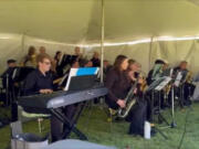 The Vancouver Community Jazz Band had its first public performance on May 14 at the La Center Library&rsquo;s 20th Anniversary Party.
