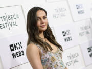 Alicia Vikander attends the &ldquo;Firebrand&rdquo; premiere during the Tribeca Festival at BMCC Tribeca Performing Arts Center on Tuesday, June 11, 2024, in New York.