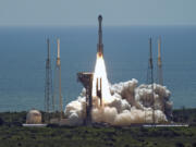 Boeing's Starliner capsule, atop an Atlas V rocket, lifts off from launch pad at Space Launch Complex 41 Wednesday, June 5, 2024, in Cape Canaveral, Fla. NASA astronauts Butch Wilmore and Suni Williams are headed to the International Space Station.