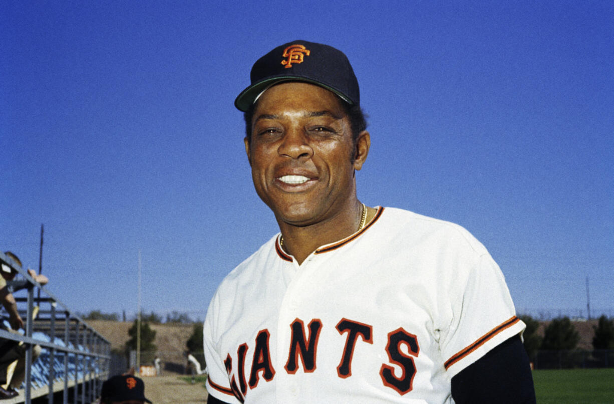 FILE - San Francisco Giants' Willie Mays poses for a photo during baseball spring training in 1972. Mays, the electrifying “Say Hey Kid” whose singular combination of talent, drive and exuberance made him one of baseball’s greatest and most beloved players, has died. He was 93. Mays' family and the San Francisco Giants jointly announced Tuesday night, June 18, 2024, he had “passed away peacefully” Tuesday afternoon surrounded by loved ones.