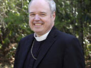 This image provided by The Episcopal Church shows Episcopal Diocese of Northwestern Pennsylvania Bishop Sean Rowe in his official 2024 church photo.