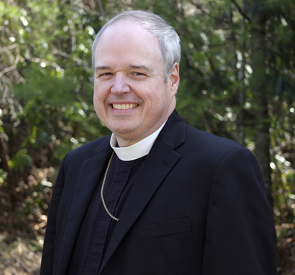 This image provided by The Episcopal Church shows Episcopal Diocese of Northwestern Pennsylvania Bishop Sean Rowe in his official 2024 church photo.