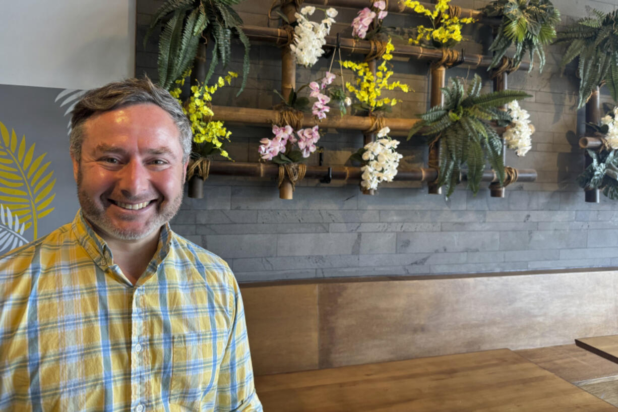 Democratic congressional candidate Eugene Vindman poses for a picture, Wednesday, May 29, 2024, in Woodbridge, Va.