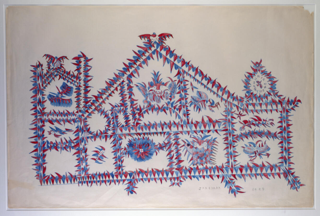 &ldquo;Devil House,&rdquo; a colored pencil and pencil on paper piece by Frank Albert Jones, part of the collection of the American Folk Art Museum, a gift of Chapman Kelley.
