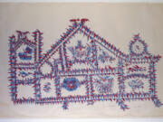 &ldquo;Devil House,&rdquo; a colored pencil and pencil on paper piece by Frank Albert Jones, part of the collection of the American Folk Art Museum, a gift of Chapman Kelley.