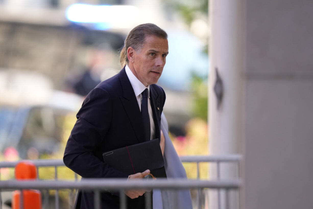 Hunter Biden arrives at federal court, Tuesday, June 4, 2024, in Wilmington, Del.