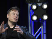 FILE - Tesla and SpaceX Chief Executive Officer Elon Musk speaks at the SATELLITE Conference and Exhibition in Washington, March 9, 2020. Eight former employees sued SpaceX and its CEO Musk, alleging that Musk ordered them fired after they challenged what they called rampant sexual harassment and a hostile &ldquo;Animal House&rdquo;-style work environment at the company. The employees, who filed suit in a California state court, detailed their complaints in a 2022 open letter to management they shared via a company intranet.