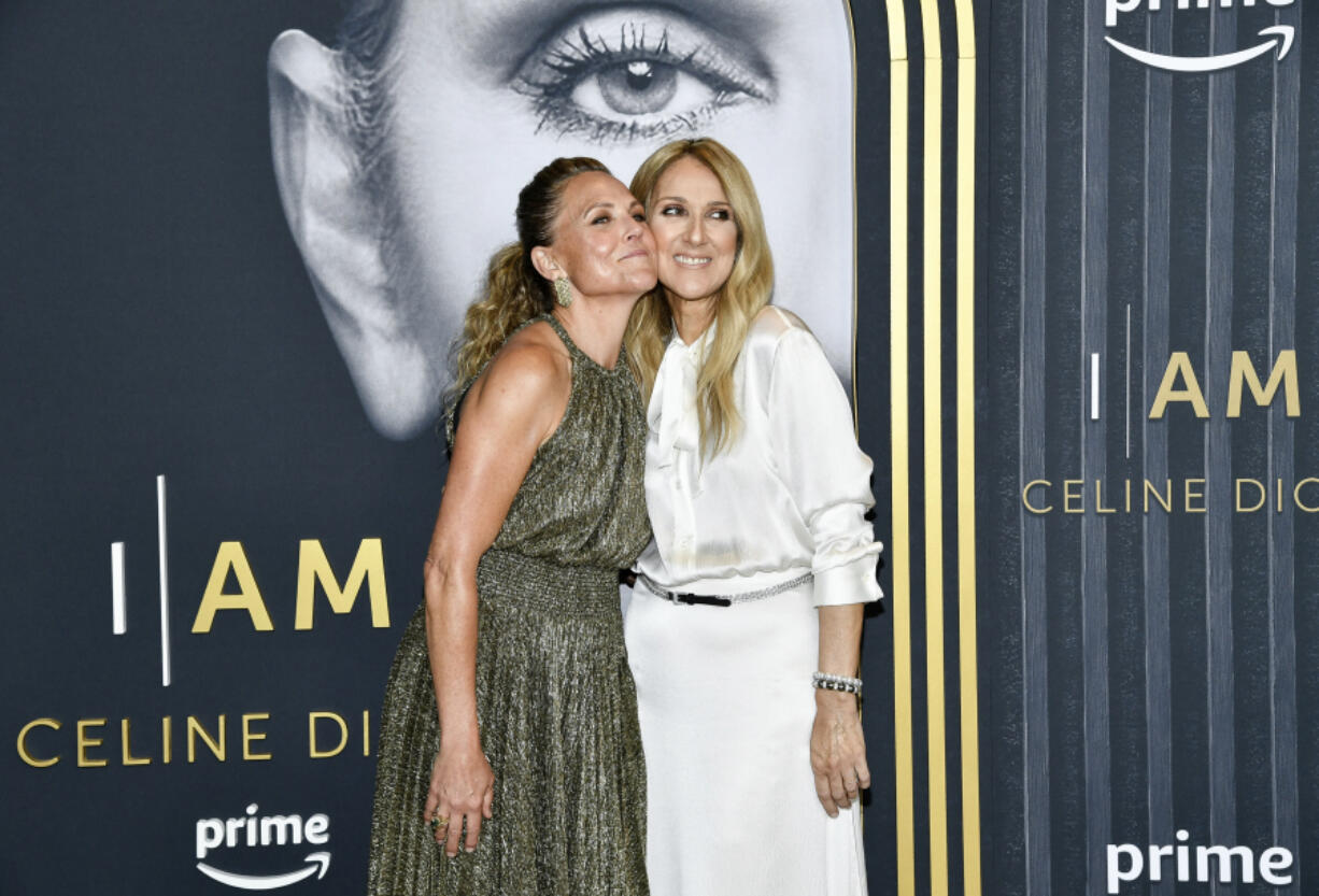 Director Irene Taylor, left, and Celine Dion attend the Amazon MGM Studios special screening of &ldquo;I Am: Celine Dion&rdquo; at Alice Tully Hall, Monday, June 17, 2024, in New York.
