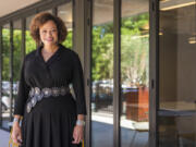 Nicole Taylor, president and CEO of the Silicon Valley Community Foundation, at her office in Mountain View, Calif., Monday, June 24, 2024. Taylor has an insider&rsquo;s view of philanthropic trends from her seat as the president and CEO of the Silicon Valley Community Foundation.