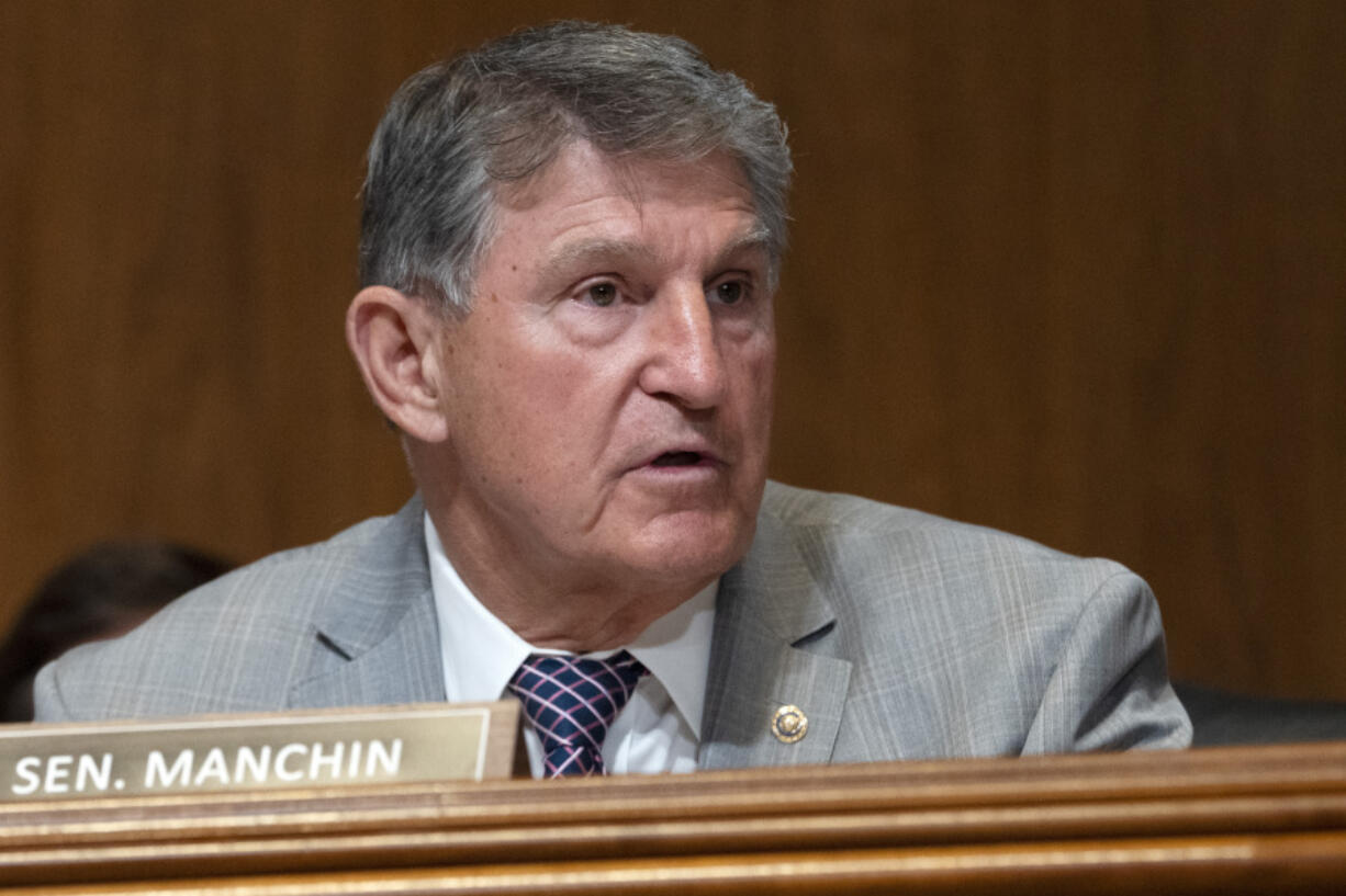 Sen. Joe Manchin, I-W.Va., listens as Treasury Secretary Janet Yellen responds to a question by Sen. John Kennedy, R-La., during a Senate Appropriations Subcommittee on Financial Services and General Government hearing, Tuesday, June 4, 2024, on Capitol Hill in Washington.