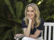 Sherri Crichton poses for a portrait on Tuesday, May 21, 2024, in Los Angeles to promote &ldquo;Eruption,&rdquo; a book by her late husband Michael Crichton, co-authored by James Patterson.