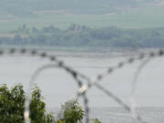 North Korea&rsquo;s military guard post is seen in Paju, South Korea, Friday, June 21, 2024. South Korea summoned the Russian ambassador to protest the country&rsquo;s new defense pact with North Korea on Friday, as border tensions continued to rise with vague threats and brief, seemingly accidental incursions by North Korean troops.