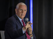 Former Vice President Mike Pence Mike Pence speaks at a luncheon hosted by the Ethics and Religious Liberty Commission during a Southern Baptist Convention annual meeting Tuesday, June 11, 2024, in Indianapolis.