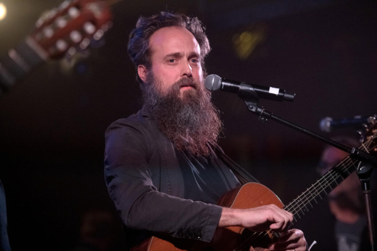 Singer Sam Beam of Iron and Wine performs Jan. 25, 2020, at The Troubadour in Los Angeles.