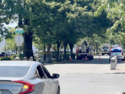 The Clark County Courthouse in downtown Vancouver lost power shortly after noon today and had to close for the remainder of the day.