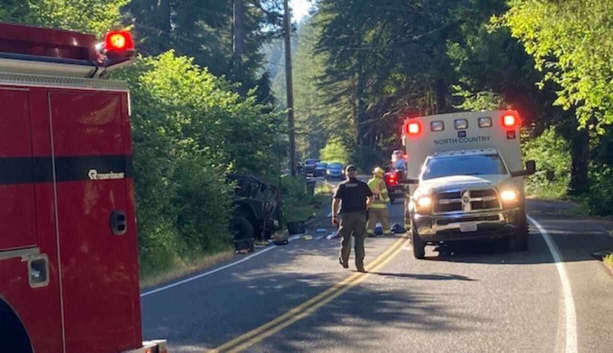 The Clark County Sheriff&rsquo;s Office responded to an injury crash on Lucia Falls Road on Tuesday morning.