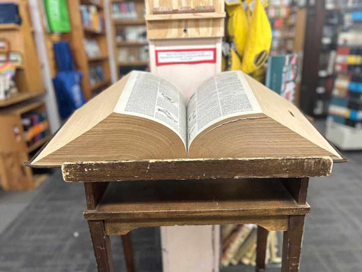 This version of the Century Dictionary, published in 1914, is on display for patrons to peruse at Magers and Quinn Booksellers in Minneapolis.