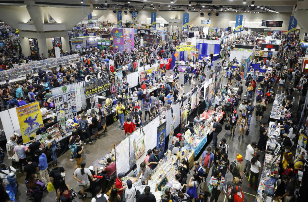 People attend Comic-Con in San Diego on July 24, 2022. (K.C.