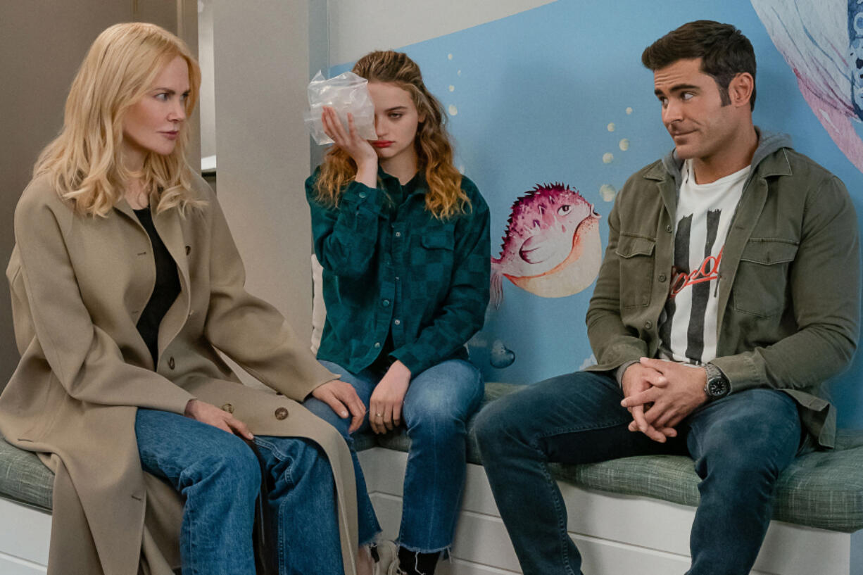 From left, Nicole Kidman, Joey King and Zac Efron in Netflix&Ccedil;&fnof;&Ugrave;s &Ccedil;&fnof;&uacute;A Family Affair.&Ccedil;&fnof;&ugrave; (Tina Rowden/Netflix/TNS) (K.C.