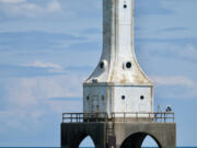 Port Washington Breakwater Lighthouse on Lake Michigan, located in Port Washington, Wisc.