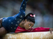 Simone Biles in &ldquo;Simone Biles Rising.&rdquo;