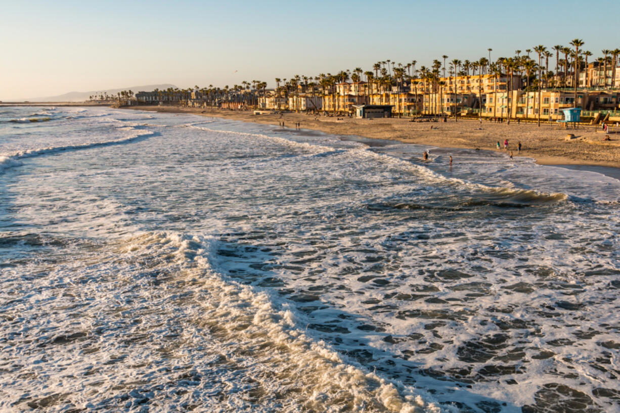 The city of Oceanside, Calif., is shown from near the shoreline. The Mission Pacific Beach Resort, which made its debut in Oceanside three years ago, has been named the No. 1 resort in the continental U.S. by Travel and Leisure&Ccedil;&fnof;&Ugrave;s readers.