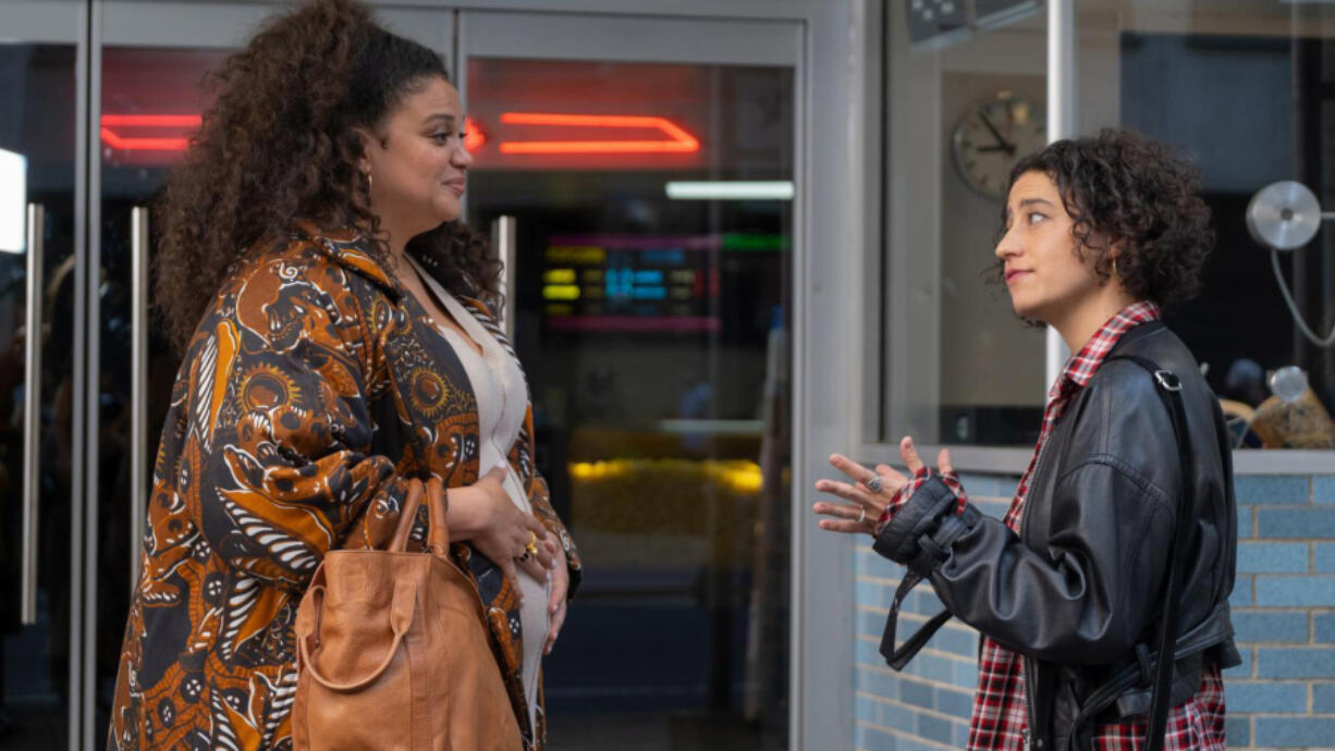 Michelle Buteau, left, and Ilana Glazer in &ldquo;Babes.&rdquo; (Neon)