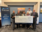 Riverview Bank has donated $10,000 to the Lighthouse Financial Foundation.