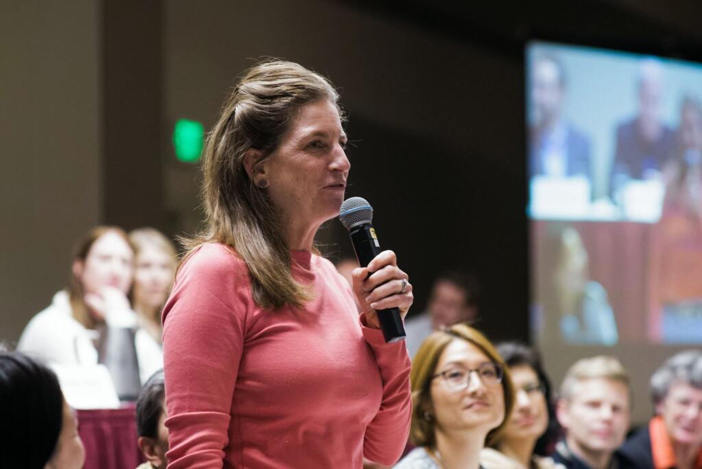 Rep. Tana Senn, D-Mercer Island, was a delegate who spoke against Resolutions 23 and 27. While she supported Resolution 22 and its call for a ceasefire, she said Resolutions 23 and 27 were controversial in their calls to restore funding to the United Nations Relief and Works Agency for Palestine Refugees in the Near East.