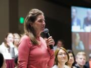 Rep. Tana Senn, D-Mercer Island, was a delegate who spoke against Resolutions 23 and 27. While she supported Resolution 22 and its call for a ceasefire, she said Resolutions 23 and 27 were controversial in their calls to restore funding to the United Nations Relief and Works Agency for Palestine Refugees in the Near East.