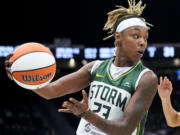 Seattle Storm guard Jordan Horston scored a team-high 20 points on Friday, July 5, 2024, in an 88-84 loss to the Chicago Sky.