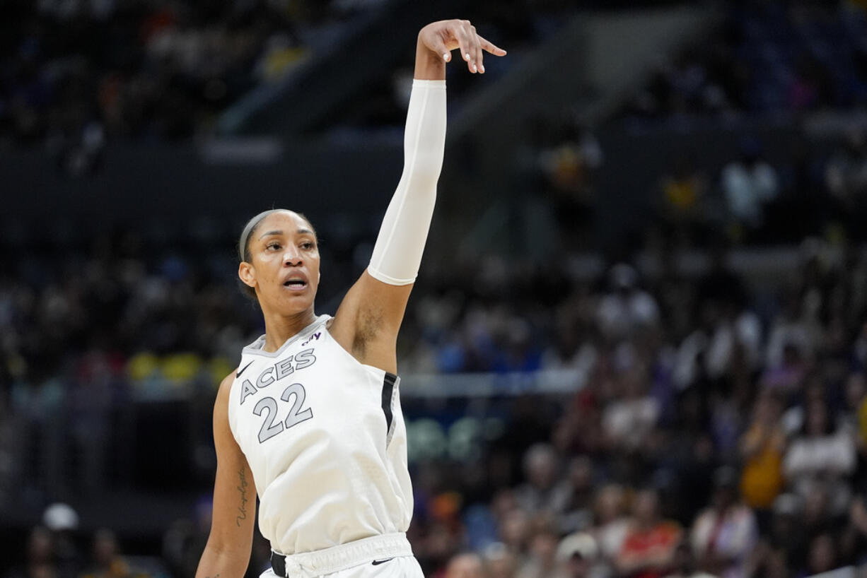 Las Vegas Aces center A'ja Wilson had her first career 20-20 game on Wednesday, July 10, 2024, with 24 points and 20 rebounds in the Aces' 84-79 win against the Seattle Storm.