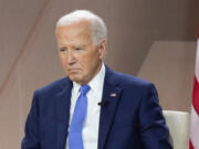 FILE - President Joe Biden attends an event on the sidelines of the NATO Summit in Washington, July 11, 2024. Biden dropped out of the 2024 race for the White House on Sunday, July 21, ending his bid for reelection following a disastrous debate with Donald Trump that raised doubts about his fitness for office just four months before the election.