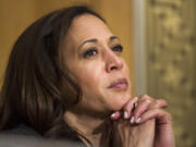 FILE - Sen. Kamala Harris, D-Calif. is seen on Capitol Hill, Jan. 10, 2017, in Washington. She's already broken barriers, and now Vice President Harris could soon become the first Black woman to head a major party's presidential ticket after President Joe Biden's ended his reelection bid. The 59-year-old Harris was endorsed by Biden on Sunday, July 21, after he stepped aside amid widespread concerns about the viability of his candidacy.