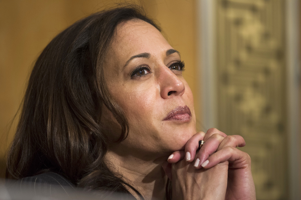 FILE - Sen. Kamala Harris, D-Calif. is seen on Capitol Hill, Jan. 10, 2017, in Washington. She's already broken barriers, and now Vice President Harris could soon become the first Black woman to head a major party's presidential ticket after President Joe Biden's ended his reelection bid. The 59-year-old Harris was endorsed by Biden on Sunday, July 21, after he stepped aside amid widespread concerns about the viability of his candidacy.