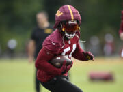 Washington Commanders linebacker Bobby Wagner at training camp, Thursday, July 25, 2024, in Ashburn, Va.