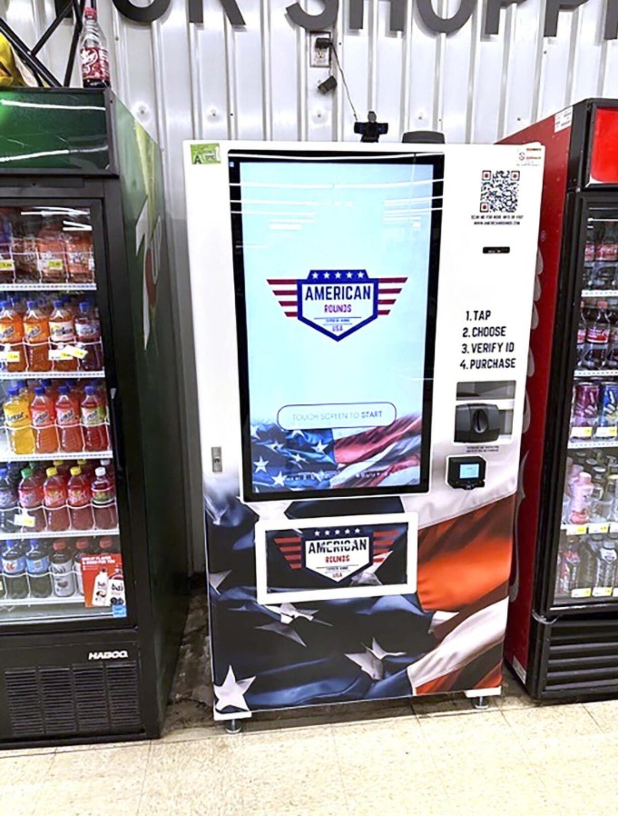 The American Rounds vending machine sells ammunition in several locations across the United States. The machines scan a customers&rsquo; drivers license and uses facial scanning to verify a purchaser&rsquo;s identity and that they are at least 21.