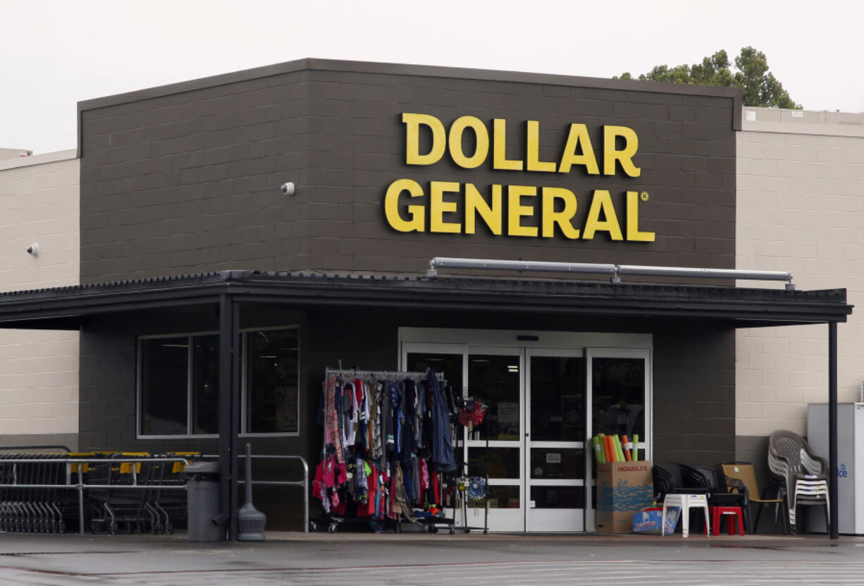 FILE - A Dollar General store is seen, Aug. 3, 2017, in Luther, Okla. Dollar General has agreed to pay a $12 million fine and to improve conditions at its thousands of retail stores nationwide to make them safer for workers, the U.S. Department of Labor said Thursday, July 11, 2024.